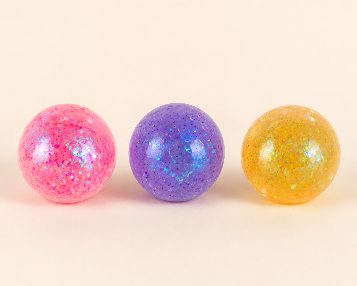 Glitter Squishy Ball fra Hemmingsen Kids