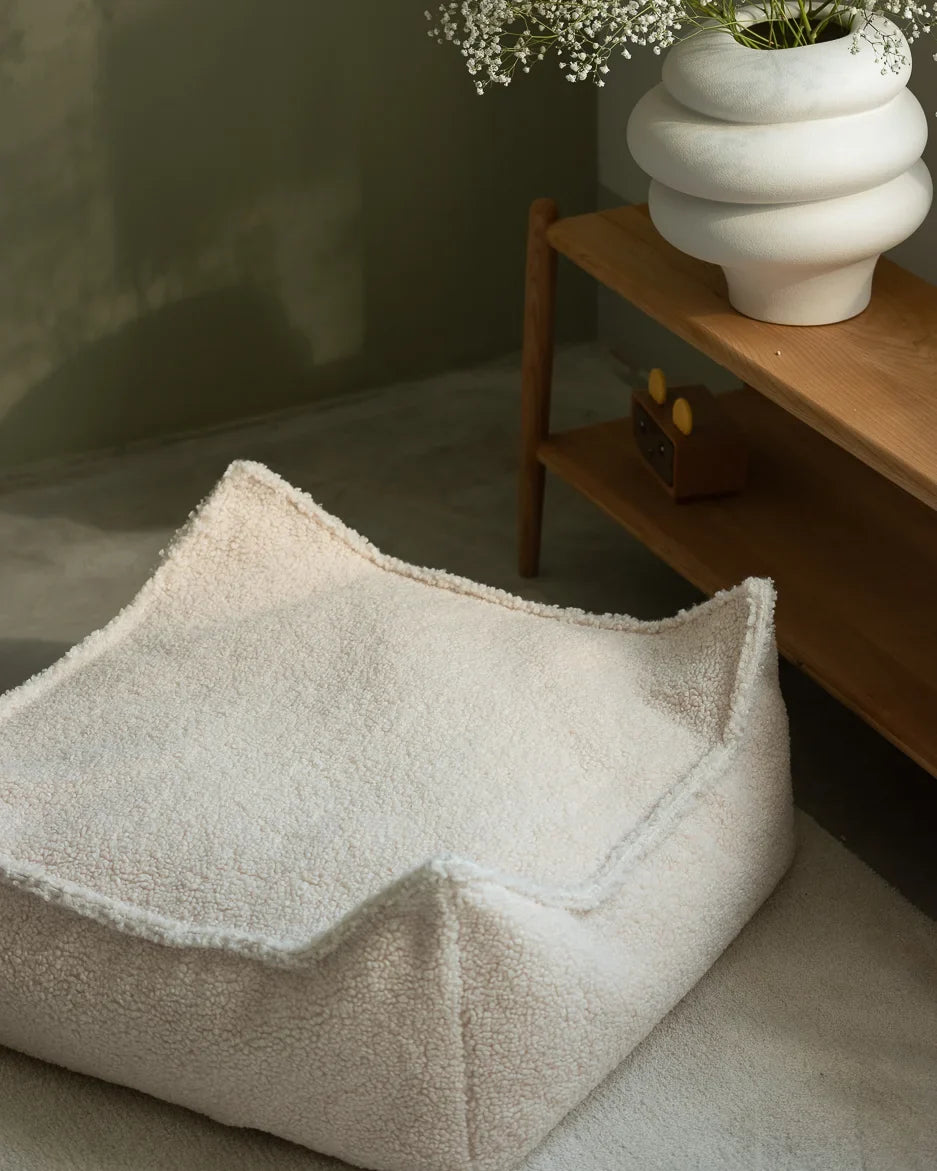 Wigiwama Firkantet puf, Cream White (4)