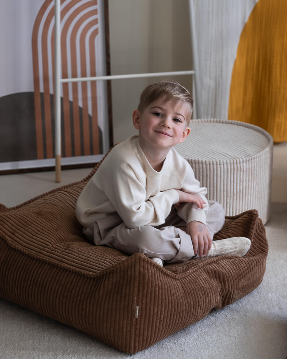 Wigiwama Sækkestol med puf, Toffee (3)