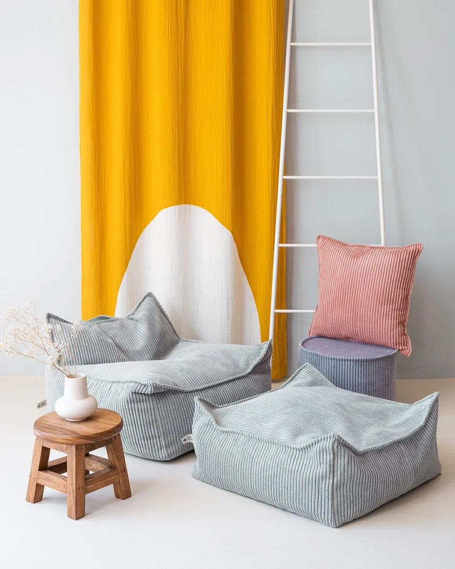 Wigiwama Sækkestol med puf, Peppermint Green (3)