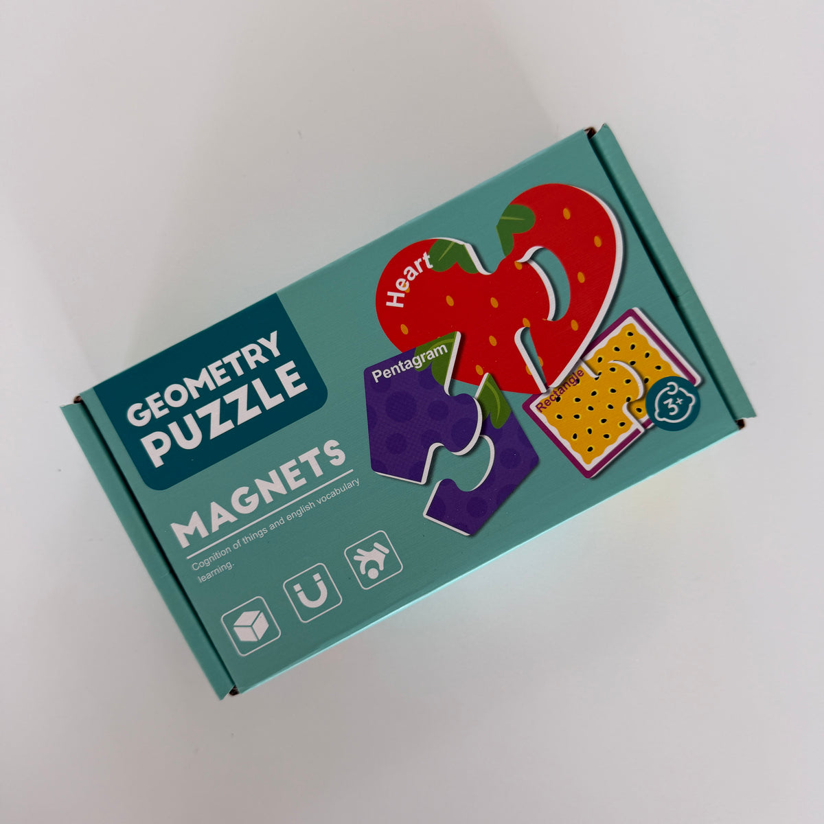 Magnet Frugt og former- Engelsk fra Hemmingsen Kids