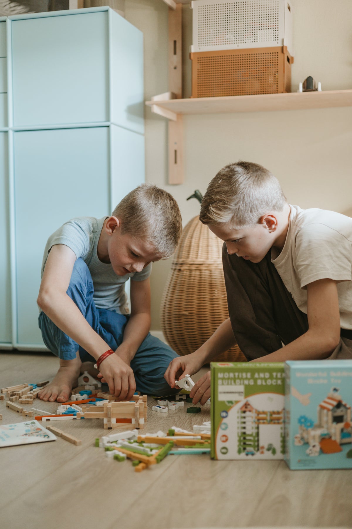 Byg & Leg Træklodser (Temahuse) fra Hemmingsen Kids, billede 5