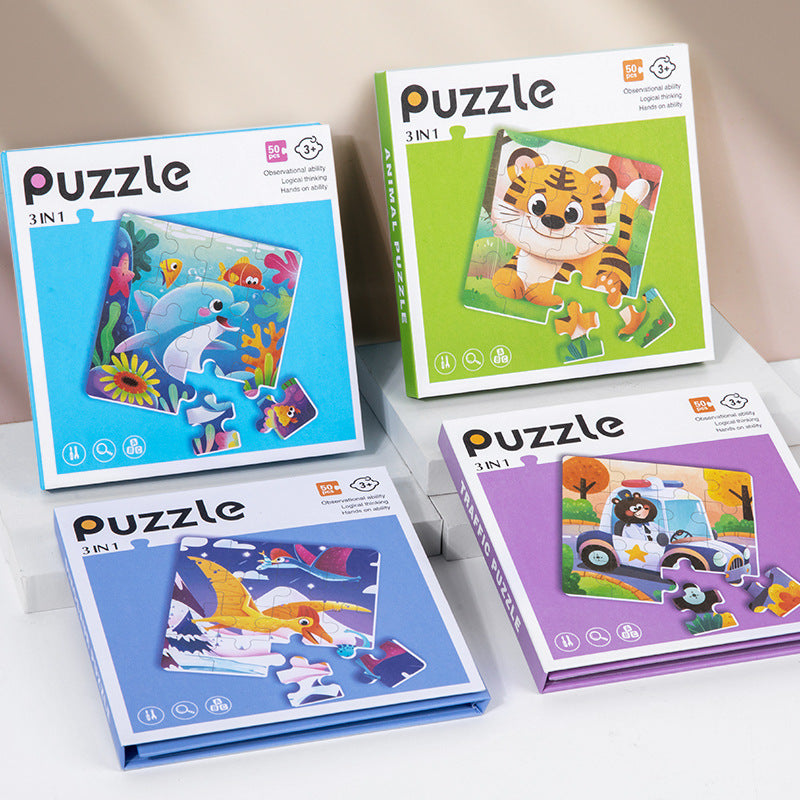 Magnet puslespil 3-i-1 fra Hemmingsen Kids, billede 3
