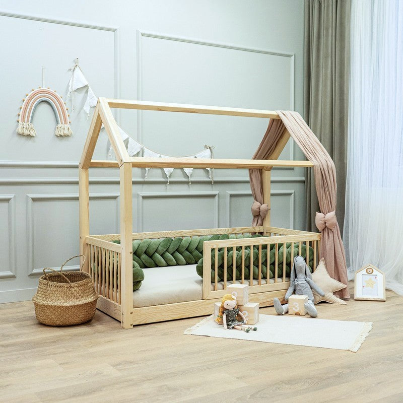 Sengerand, 5-tråde fletning Eucalyptus fra Hemmingsen Kids, billede 2