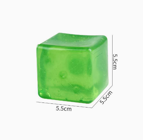 Squishy Ice Cube – Blød Stressbold med Isterning-look fra Hemmingsen Kids, billede 4