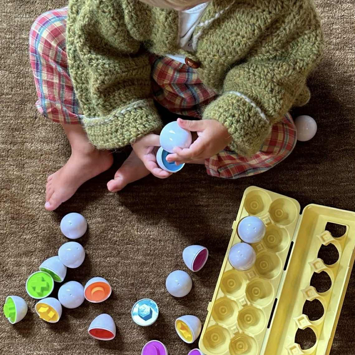 Montessori Æg-Puslespil fra Hemmingsen Kids, billede 2