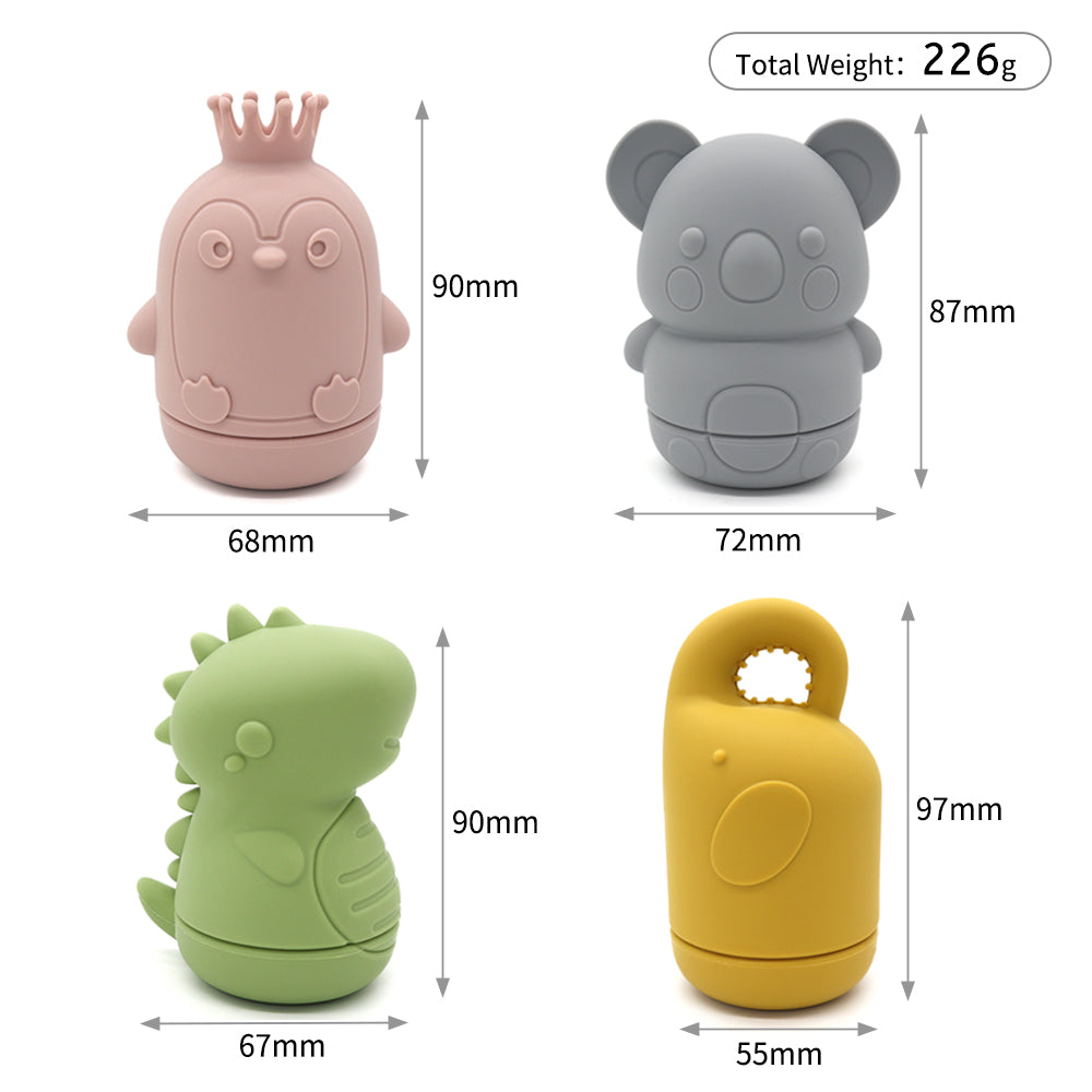Silikone Badelegetøj m. Dyr fra Hemmingsen Kids, billede 9