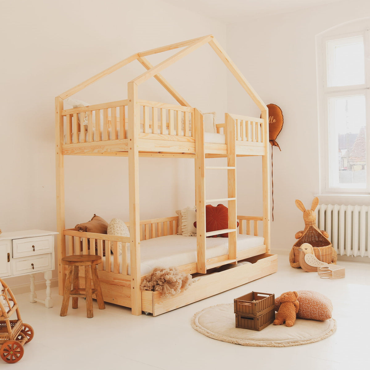 Køjeseng BIANCO m. skuffe 190x90cm fra Hemmingsen Kids