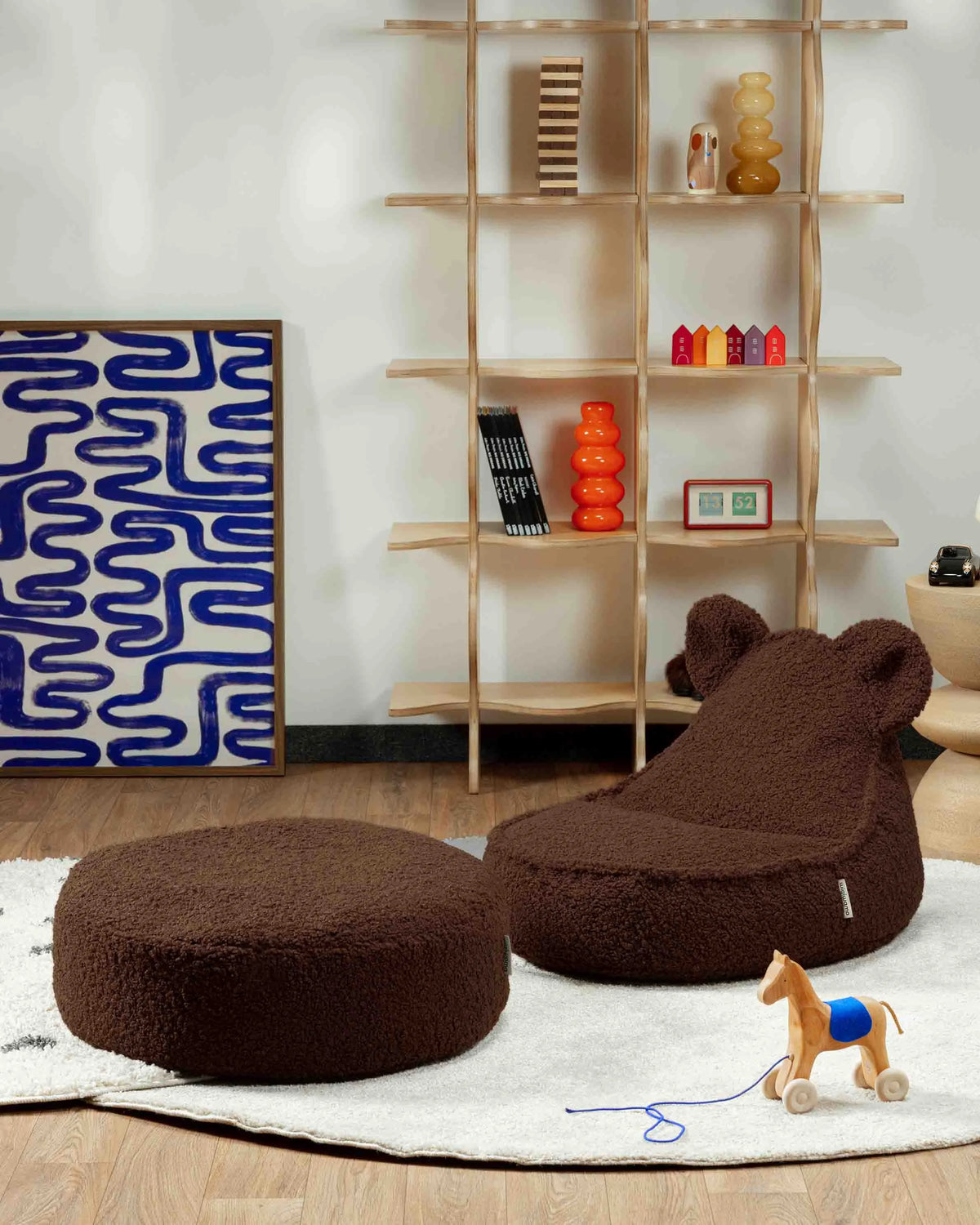 Wigiwama Rund puf, Warm Hazel (5)