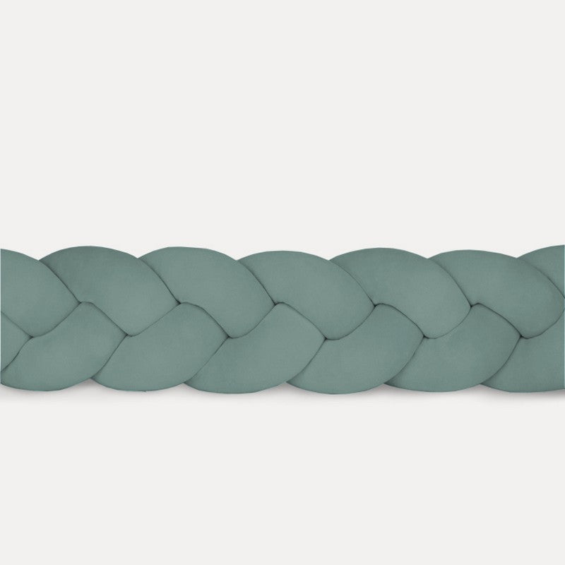 Sengerand, 3-strenget fletning- Smaragd fra Hemmingsen Kids