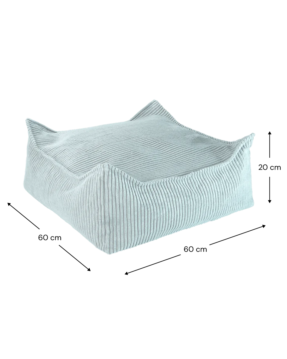 Wigiwama Firkantet puf, Peppermint Green (3)