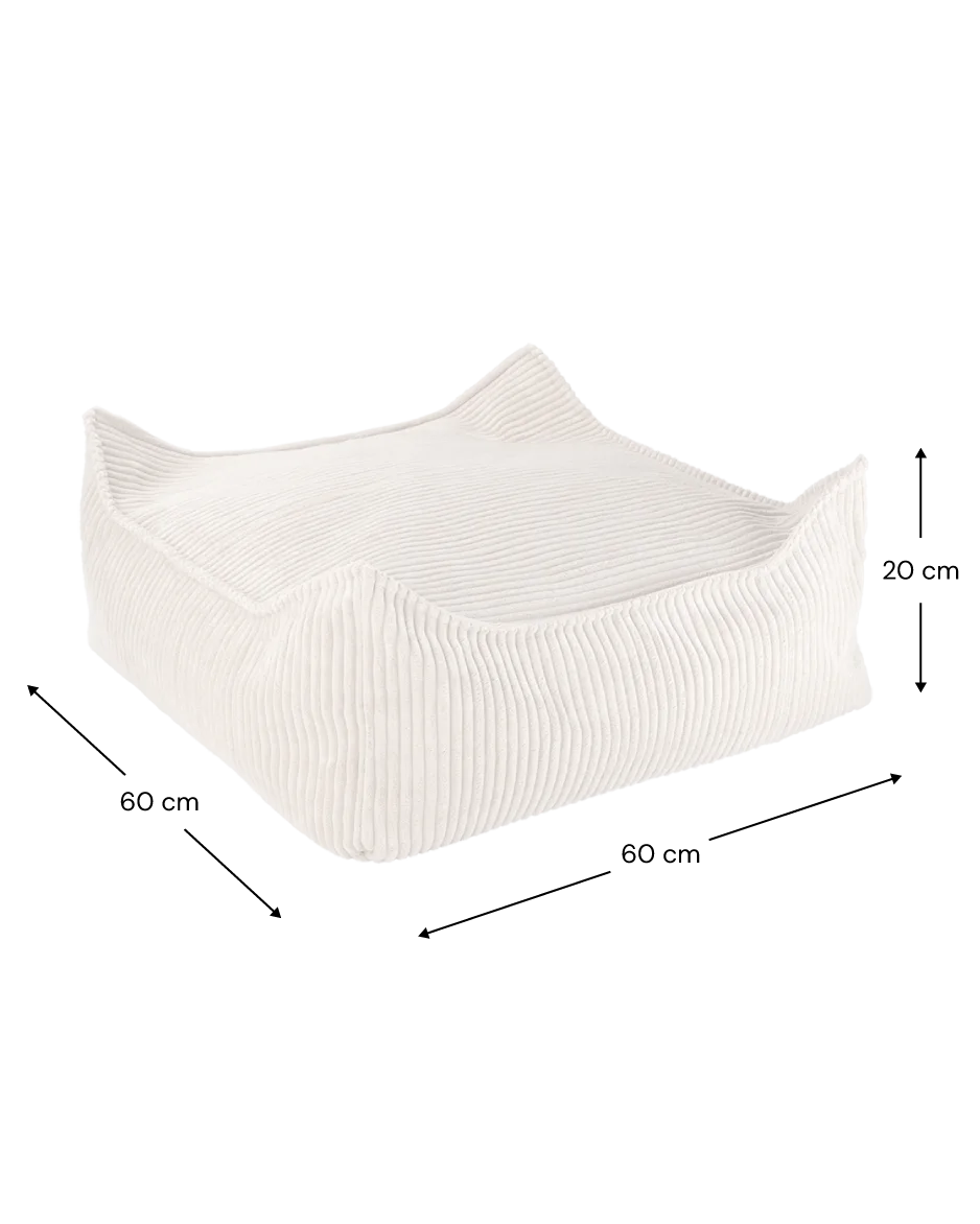 Wigiwama Firkantet puf, Marshmallow (3)